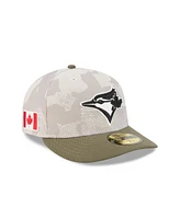 New Era Men's Light Beige/Olive Toronto Blue Jays 2025 Armed Forces Day 59FIFTY Fitted Hat