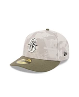 New Era Men's Light Beige/Olive Seattle Mariners 2025 Armed Forces Day 59FIFTY Fitted Hat