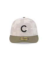 New Era Men's Light Beige/Olive Chicago Cubs 2025 Armed Forces Day 59FIFTY Fitted Hat