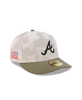 New Era Men's Light Beige/Olive Atlanta Braves 2025 Armed Forces Day 59FIFTY Fitted Hat