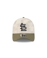 New Era Men's Light Beige/Olive St. Louis Cardinals 2025 Armed Forces Day 39THIRTY Flex Hat