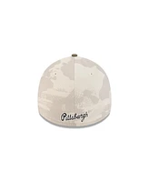 New Era Men's Light Beige/Olive Pittsburgh Pirates 2025 Armed Forces Day 39THIRTY Flex Hat
