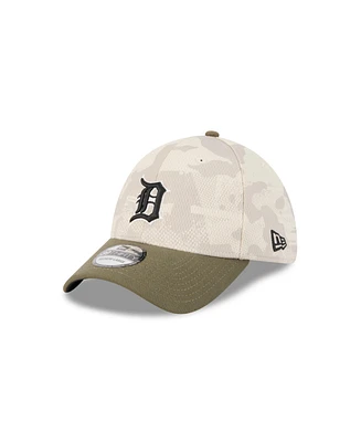 New Era Men's Light Beige/Olive Detroit Tigers 2025 Armed Forces Day 39THIRTY Flex Hat