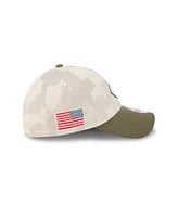 New Era Men's Light Beige/Olive Cincinnati Reds 2025 Armed Forces Day 39THIRTY Flex Hat