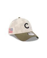 New Era Men's Light Beige/Olive Chicago Cubs 2025 Armed Forces Day 39THIRTY Flex Hat