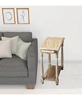 End Table with Shelf for Organized Living Room Storage