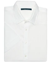 Perry Ellis Men's Linen Short-Sleeve Button-Front Shirt