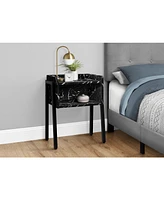 Compact End Table with Shelf for Organization