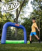Franklin Sports Nerf Air Goal Kids Inflatable Soccer Goal Set