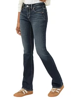 Silver Jeans Co. Women's Elyse Mid Rise Comfort Fit Slim Bootcut