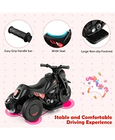 6V Kids Electric Ride on Motorcycle with Bubble Maker and Music