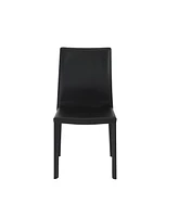 Set of 2 Dining Side Chairs with Padded Seats
