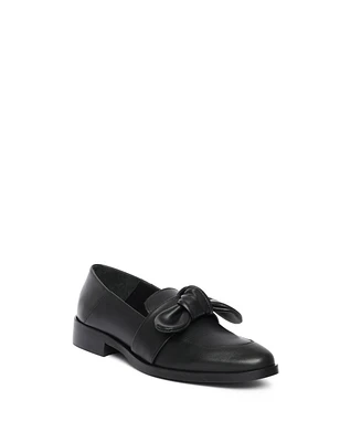Maguire Shoes Valencia Bow Leather Loafer