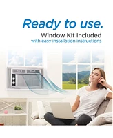 Black+Decker Window Air Conditioner 5,000 Btu, Ac Window Unit Cools Up to 150 Square Feet, Window Ac Unit with Mechanical Controls, 2 Cooling Speeds a