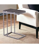 Expandable Rectangular End Table for Living Room or Office Use