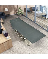 Wide Foldable Camping Cot with Carry Bag