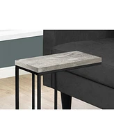 Compact Mdf and Metal End Table for Living Room or Bedroom