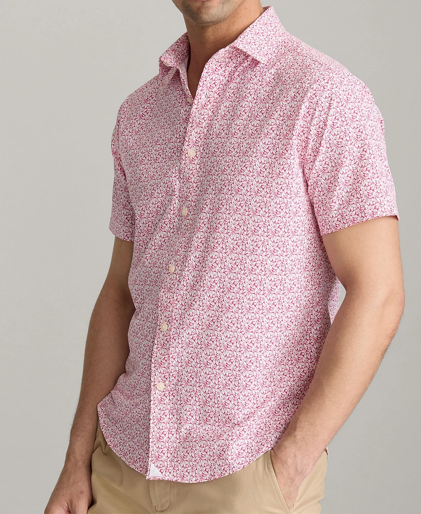 UNTUCKit Men's Slim Fit Performance Mavrud Short Sleeve Button Up Shirt