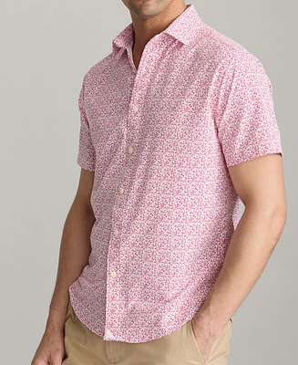 UNTUCKit Men's Slim Fit Performance Mavrud Short Sleeve Button Up Shirt