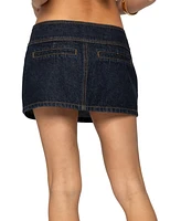 Edikted Women's Mayanne Denim Mini Skirt