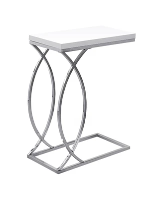 Mdf and Metal Accent Table with Sleek Design