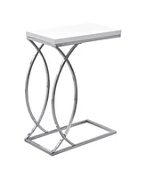 Mdf and Metal Accent Table with Sleek Design
