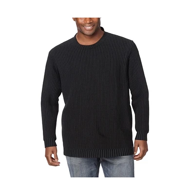 KingSize Big & Tall Shaker Knit Crewneck Sweater