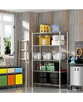 36" 5 Tier Chrome Wire Shelf