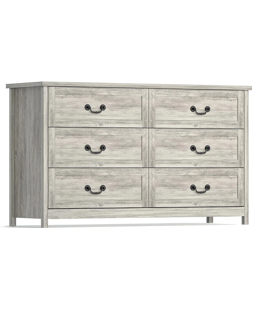 6 Drawer Dresser Chest of Drawers