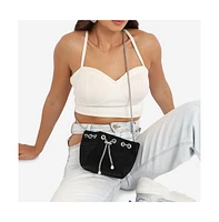 Women's Stud Chain Handbag - Black