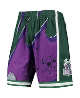 Men's Mitchell & Ness Purple Milwaukee Bucks Hardwood Classics 2000 Hyper Hoops Swingman Shorts