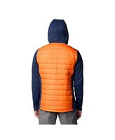 Columbia Men's Navy/Orange Florida Gators Out-Shield Hybrid Full-Zip Hoodie Jacket