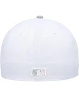 Men's New Era White, Gray San Francisco Giants 2002 World Series Side Patch Undervisor 59FIFTY Fitted Hat