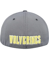 Top of the World Men's Gray Michigan Wolverines Reflex Hybrid Tech Flex Hat