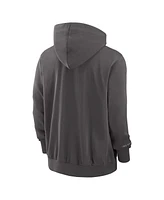 Nike Men's Charcoal Toronto Blue Jays Authentic Collection Travel Player Performance Full-Zip Hoodie