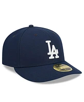 Men's New Era Navy Los Angeles Dodgers Oceanside Low Profile 59FIFTY Fitted Hat