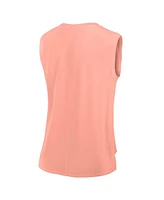 Fanatics Women's Coral Los Angeles Dodgers Studio Gym Tank Top