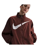Nike Women's Brown Club America Ca x Essential Woven Full-Zip Jacket
