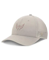 Fanatics Women's Tan Washington Capitals Authentic Pro Road Trucker Adjustable Hat