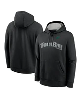 Nike Men's Black Tampa Bay Rays Rewind Club Logo Pullover Hoodie