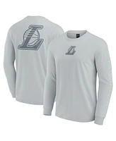 Fanatics Men's Gray Los Angeles Lakers Elements Strive Long Sleeve T-Shirt