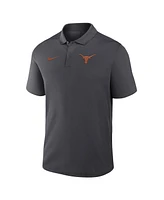 Nike Men's Anthracite Texas Longhorns Primetime Victory Primary Logo Performance Polo Shirt