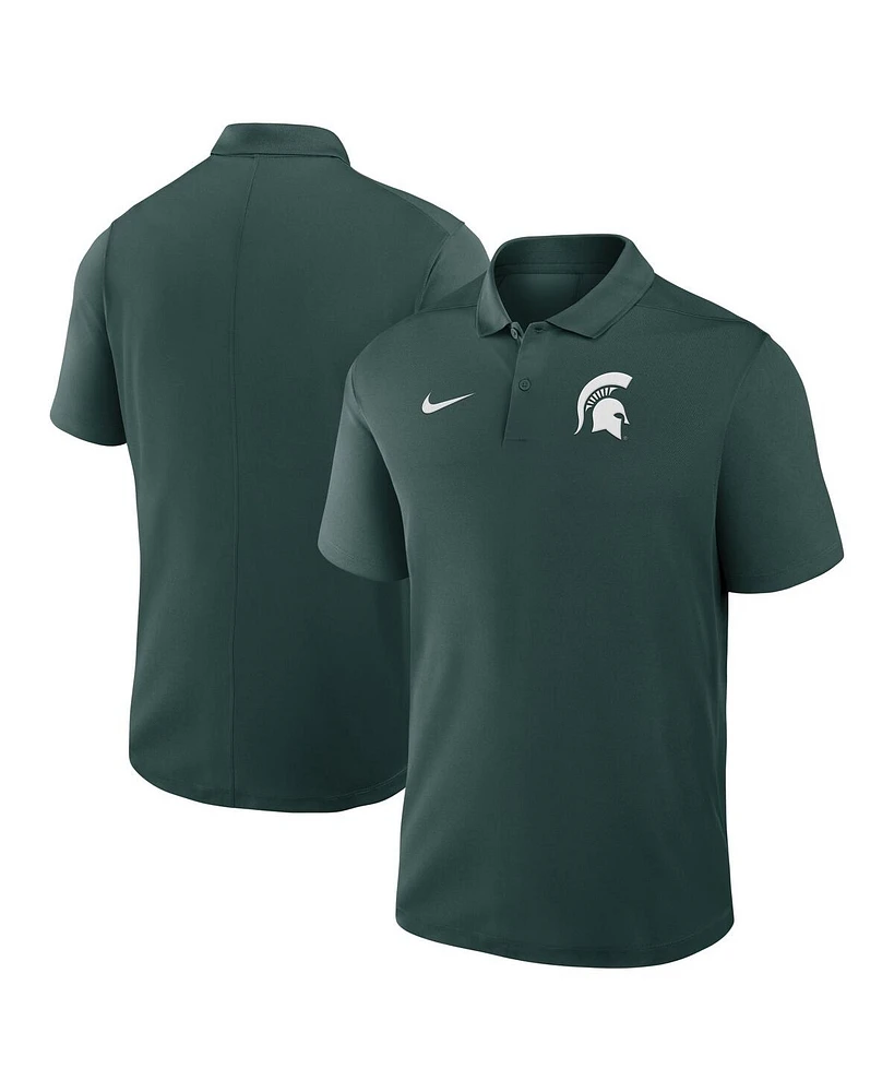 Nike Men's Green Michigan State Spartans Primetime Victory Primary Logo Performance Polo Shirt