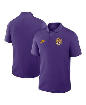 Nike Men's Purple Lsu Tigers Primetime Victory Legacy Vault Logo Performance Polo Shirt