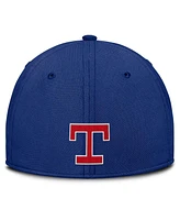 Nike Men's Gray/Royal Texas Rangers Rise Swoosh Performance Flex Hat