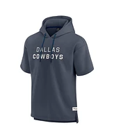 Fanatics Men's Navy Dallas Cowboys Elements Future Ground Lettering Short Sleeve Pullover Hoodie