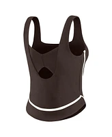 Wear by Erin Andrews Women's Brown San Diego Padres Square Neck Tank Top