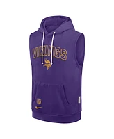 Nike Men's Purple Minnesota Vikings Sideline Performance Sleeveless Pullover Hoodie
