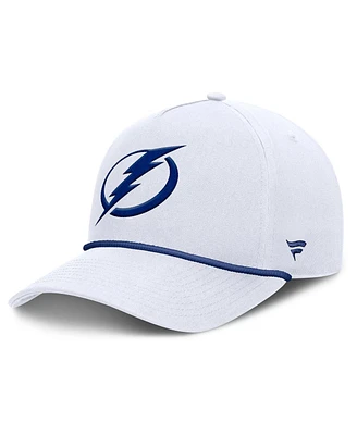 Fanatics Men's White Tampa Bay Lightning Rope A-Frame Adjustable Hat