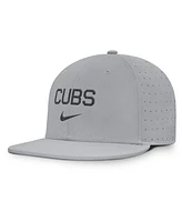 Nike Men's Gray Chicago Cubs True Performance Fitted Hat
